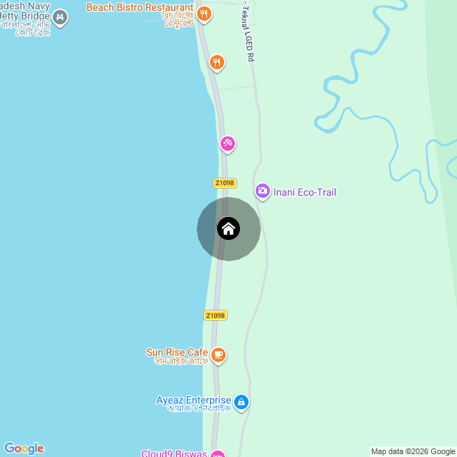 Map of the area