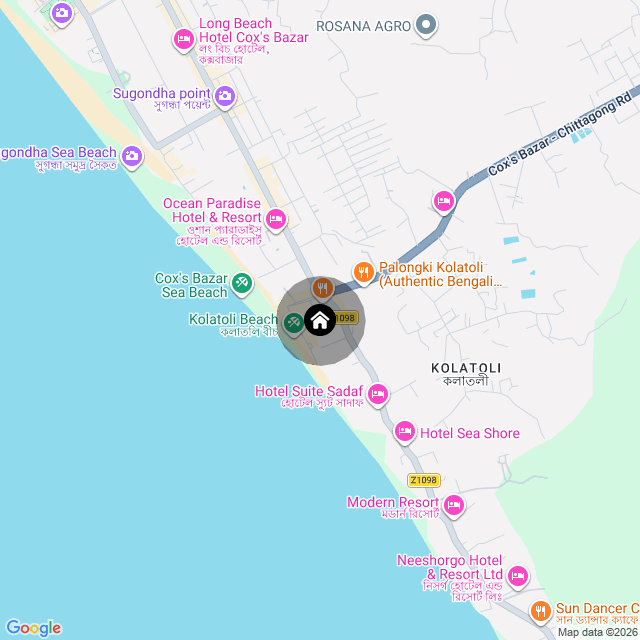 Map of the area
