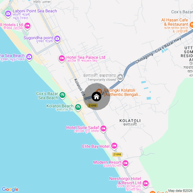 Map of the area