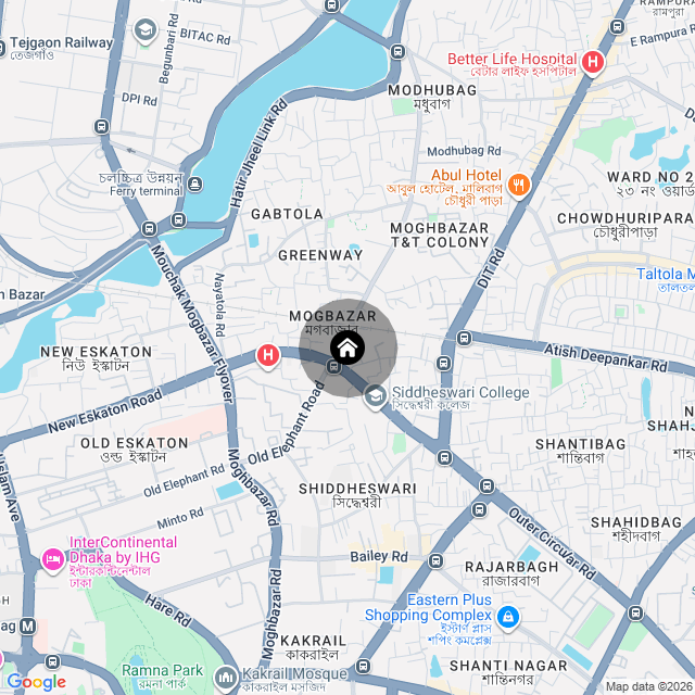 Map of the area