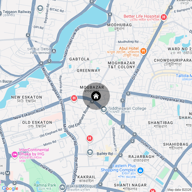 Map of the area
