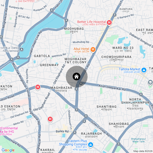 Map of the area