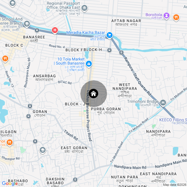 Map of the area