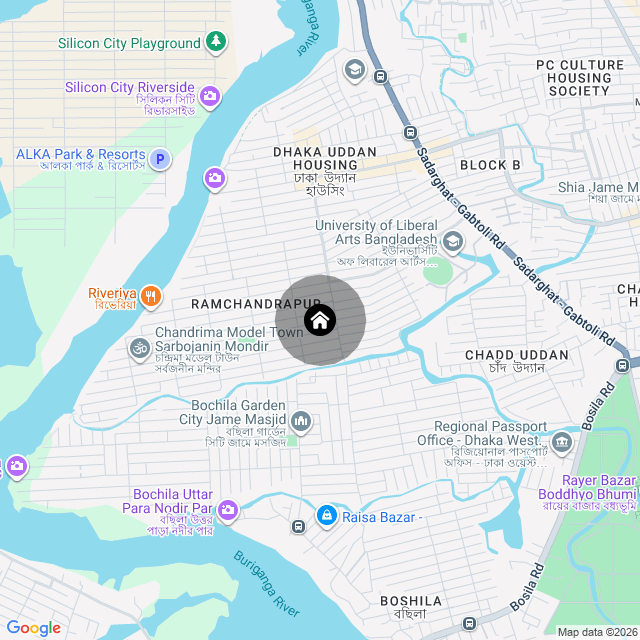 Map of the area
