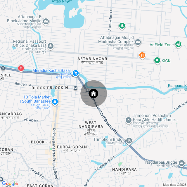 Map of the area