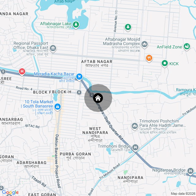 Map of the area