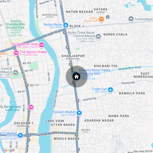 Map of the area