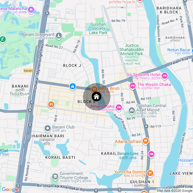 Map of the area