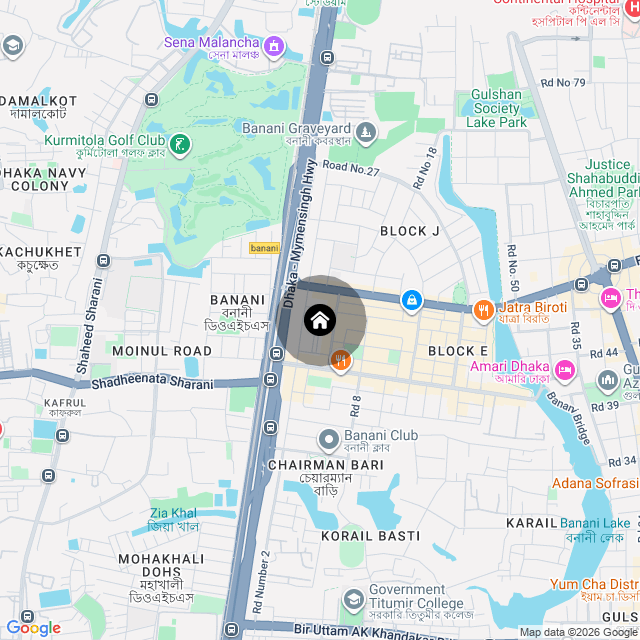 Map of the area