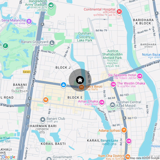 Map of the area