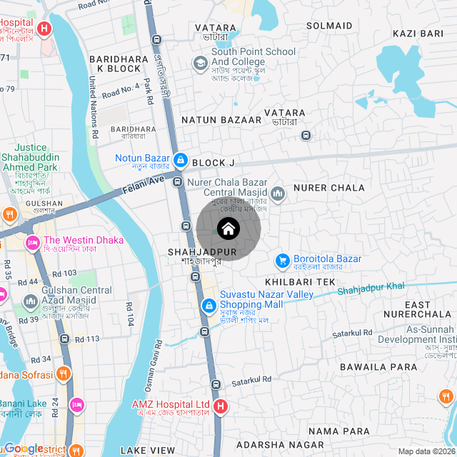 Map of the area