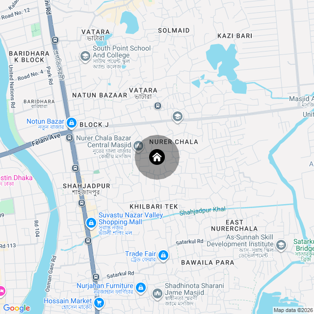 Map of the area