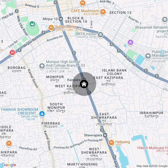Map of the area
