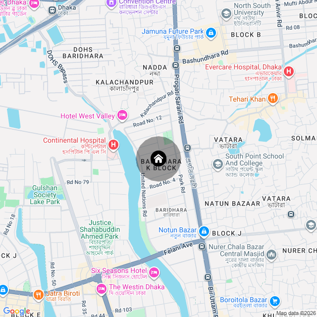 Map of the area