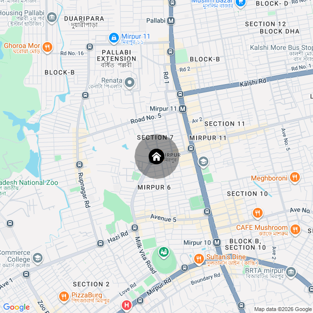 Map of the area