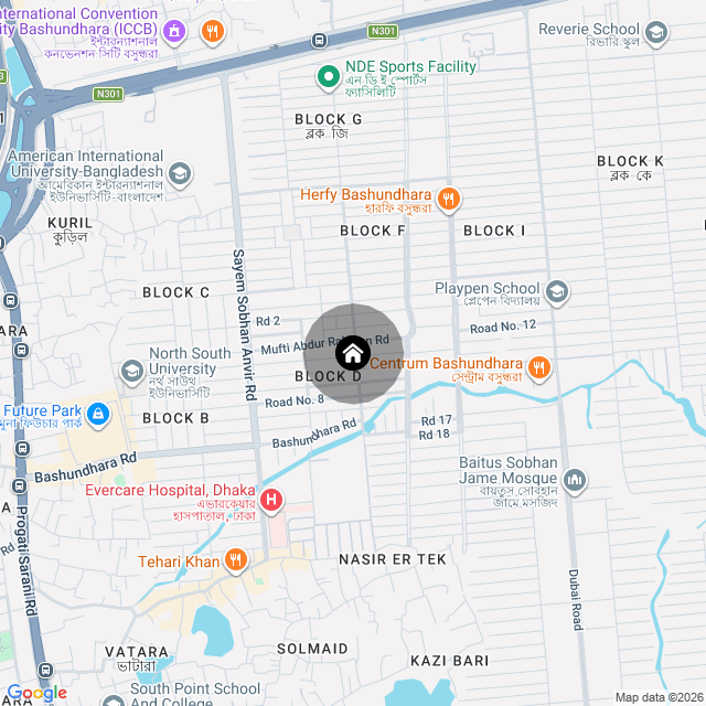 Map of the area