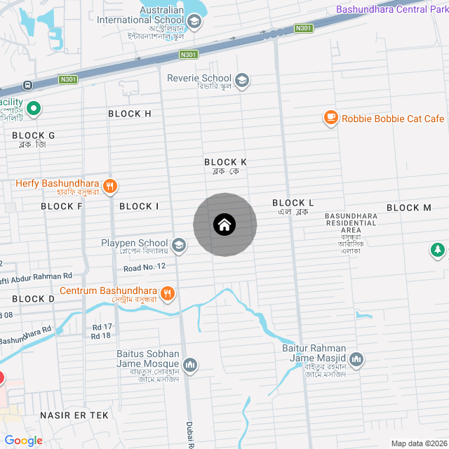 Map of the area