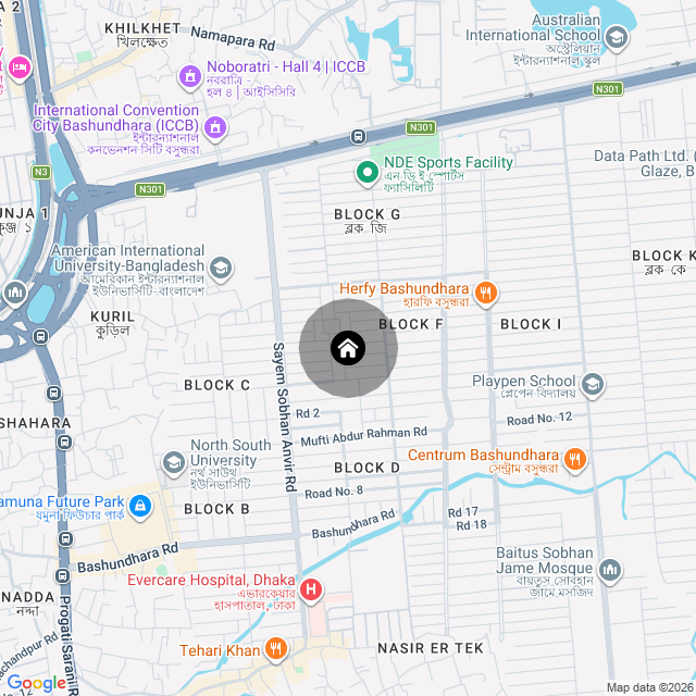 Map of the area