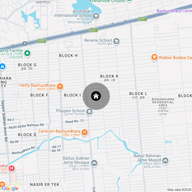 Map of the area