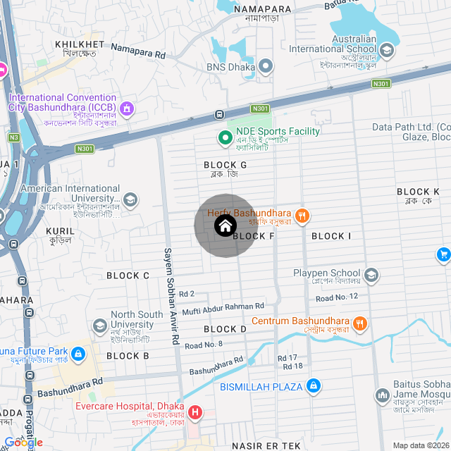 Map of the area