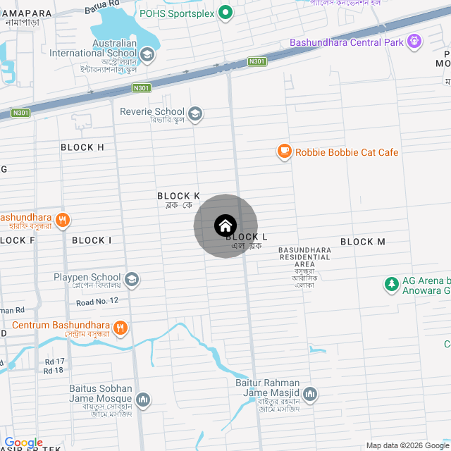 Map of the area