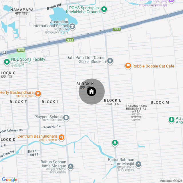 Map of the area