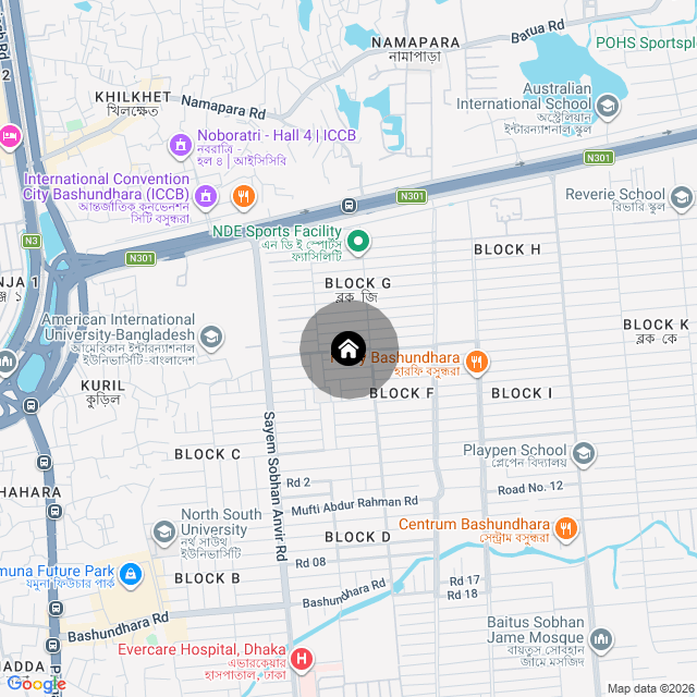 Map of the area