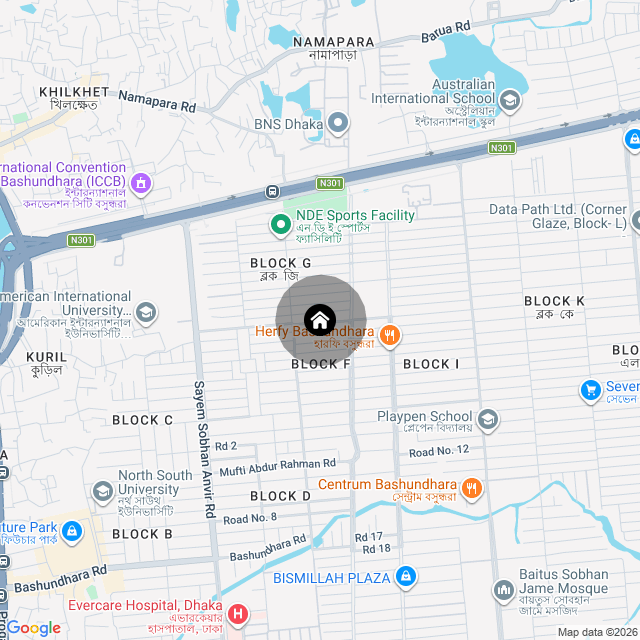 Map of the area