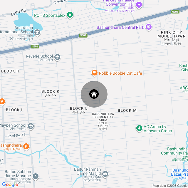 Map of the area