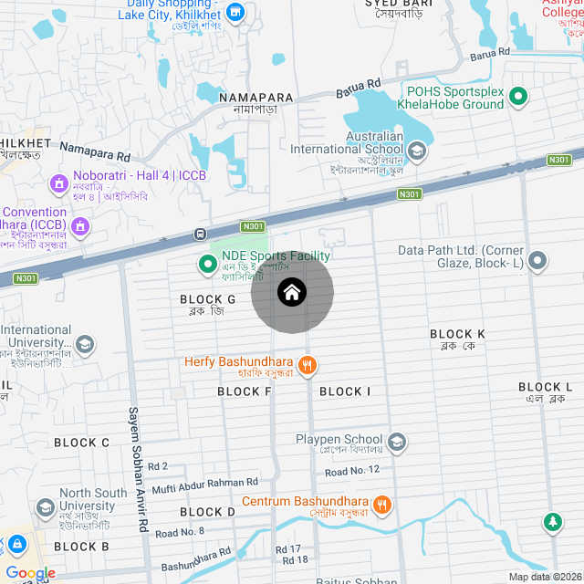 Map of the area
