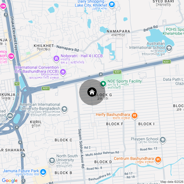 Map of the area