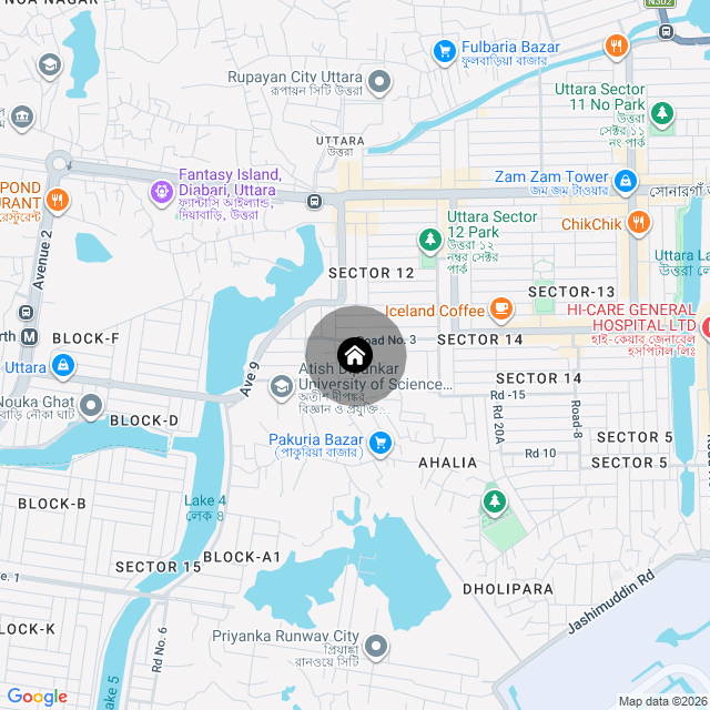 Map of the area