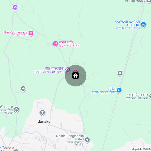 Map of the area