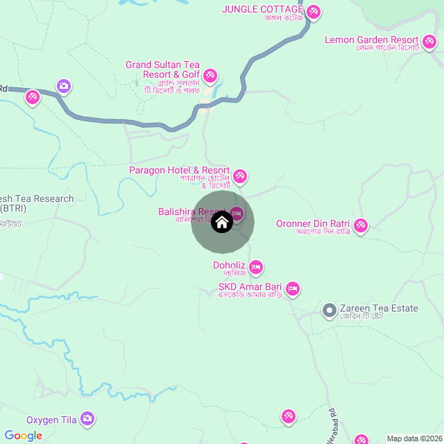 Map of the area