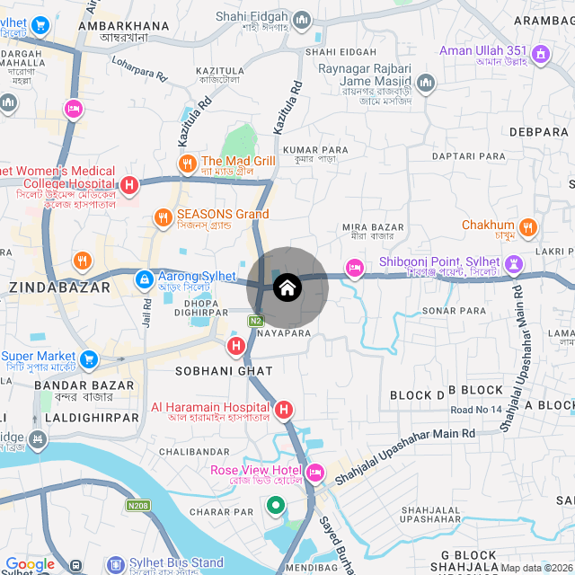 Map of the area