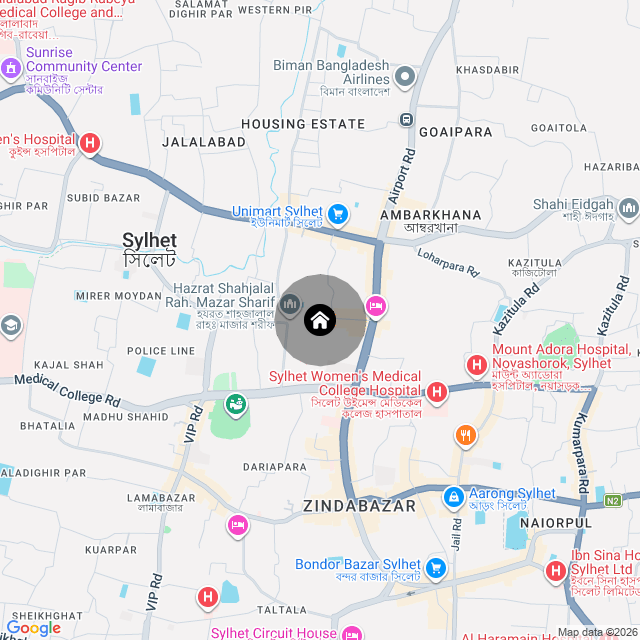 Map of the area