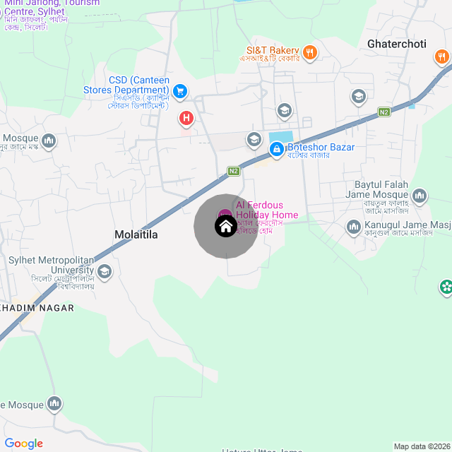 Map of the area